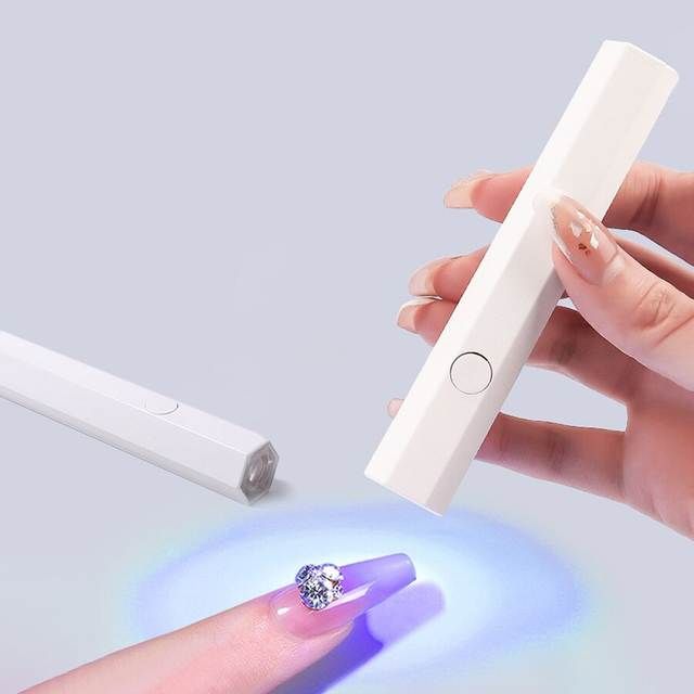 Compact UV LED Nail Dryer - Portable Mini Nail Lamp with USB Charging