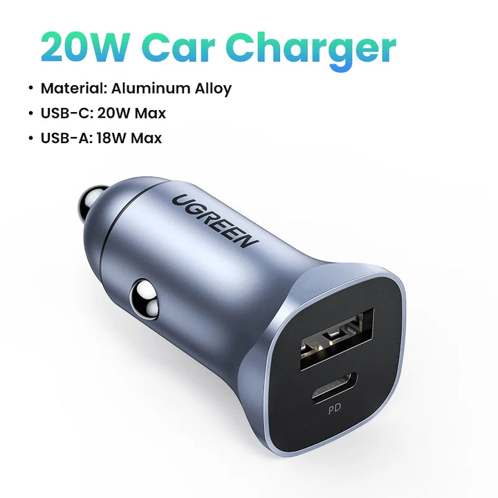 Car Charger Type C Fast USB Charger