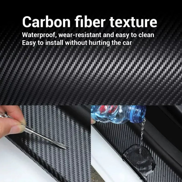 5D Carbon Fiber Car Protection Strips: Universal Edge & Sill Guards