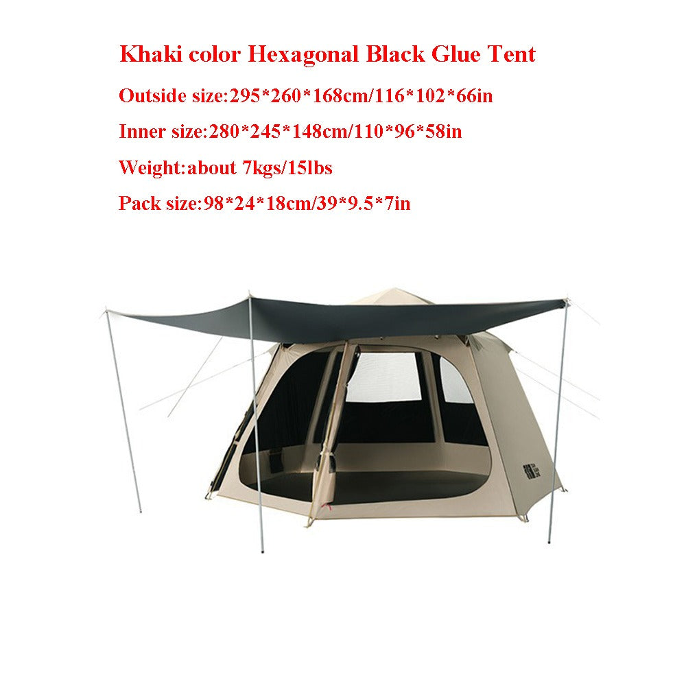 Hexagonal Waterproof Automatic Tent