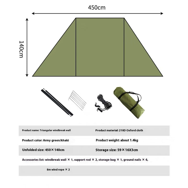 Outdoor Stove Camping Screen Array Shell Beach Windshield Tent