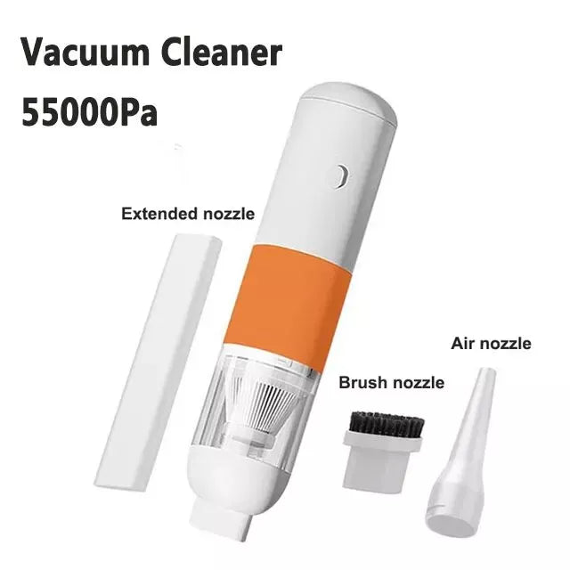 Powerful Portable Handheld Vacuum Cleaner for Car and Home - Strong Suction, Cordless, Rechargeable