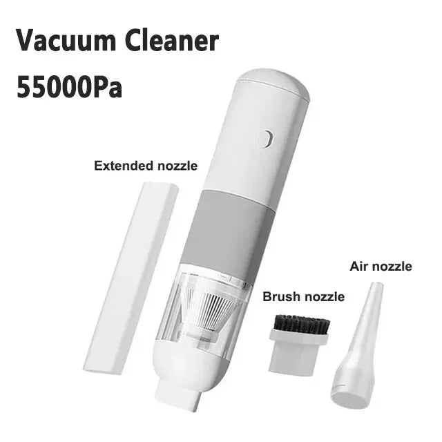 Powerful Portable Handheld Vacuum Cleaner for Car and Home - Strong Suction, Cordless, Rechargeable