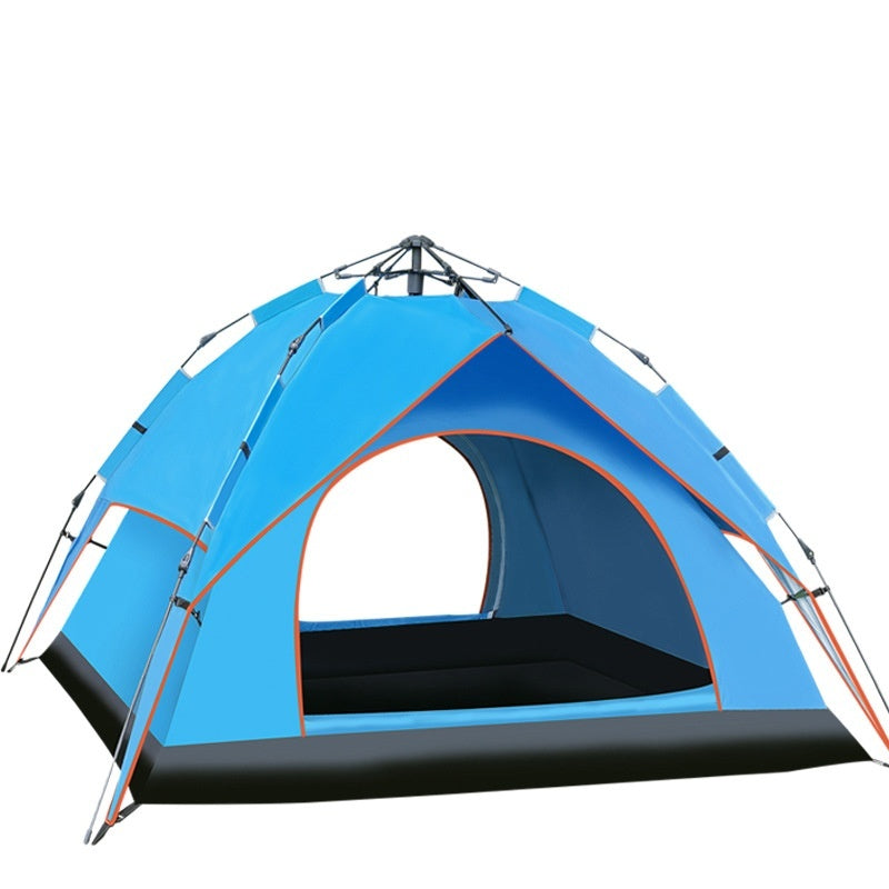 Double-layer Camping 3-4 People Oxford Cloth Camping Tent