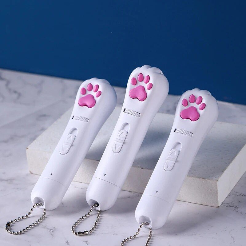 6-in-1 USB Rechargeable Pet Laser Toy with LED & UV Functions