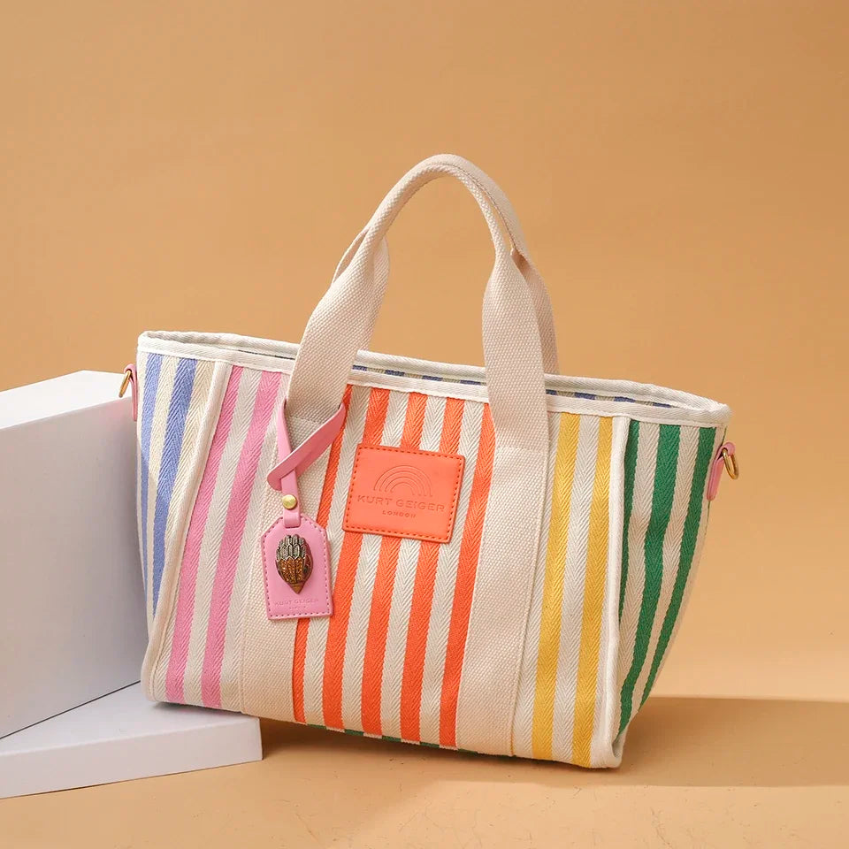 Luxury Colorful Canvas Tote Bag