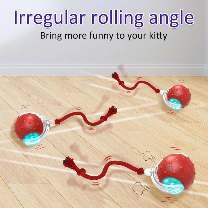 Interactive Cat Rolling Ball with Chirping Sound and Motion Sensor