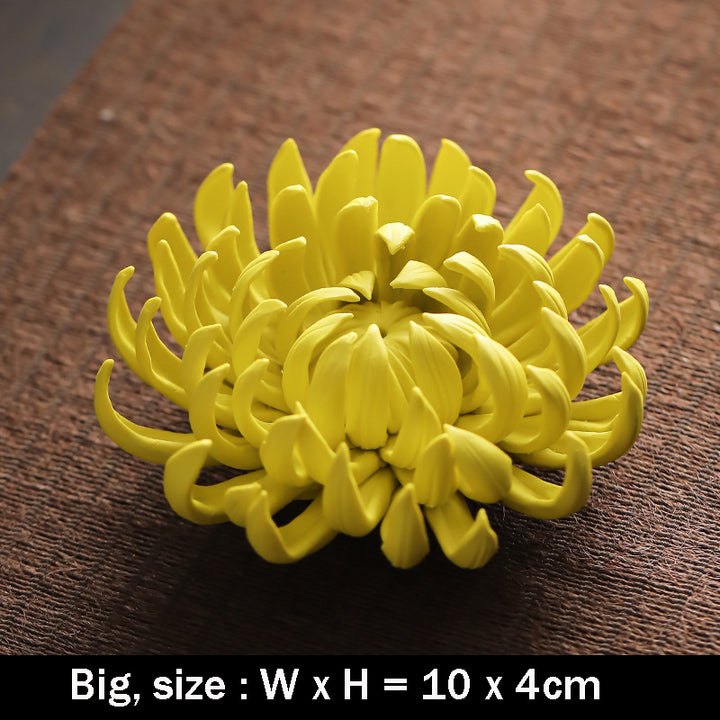 Chrysanthemum Ceramic Incense Burner