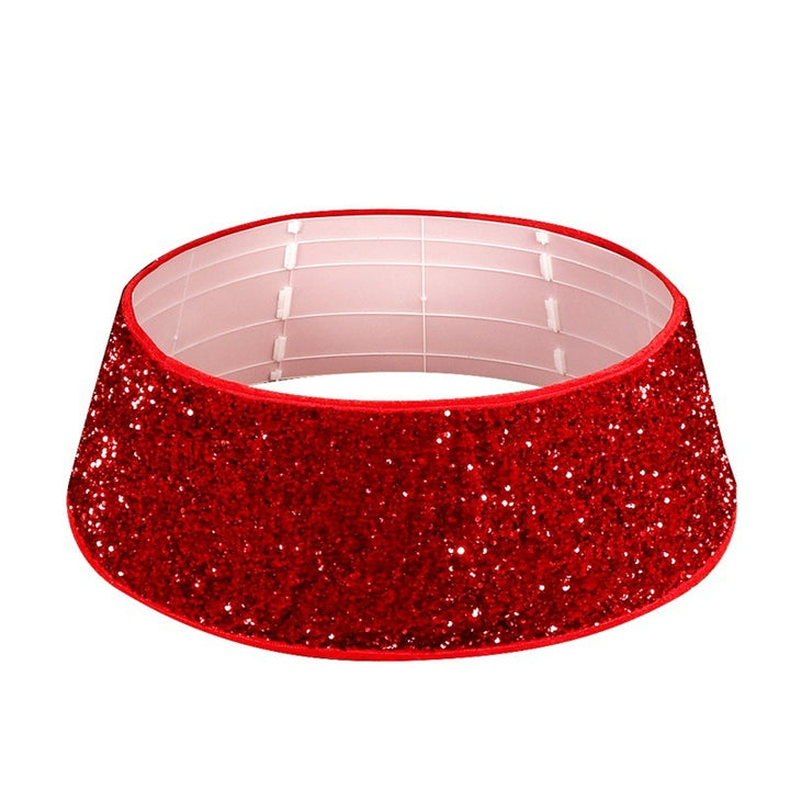 Red Sequins Christmas-tree Skirt Party Decoration Supplies