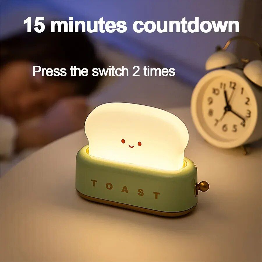 Charming Toaster Cartoon LED Night Light