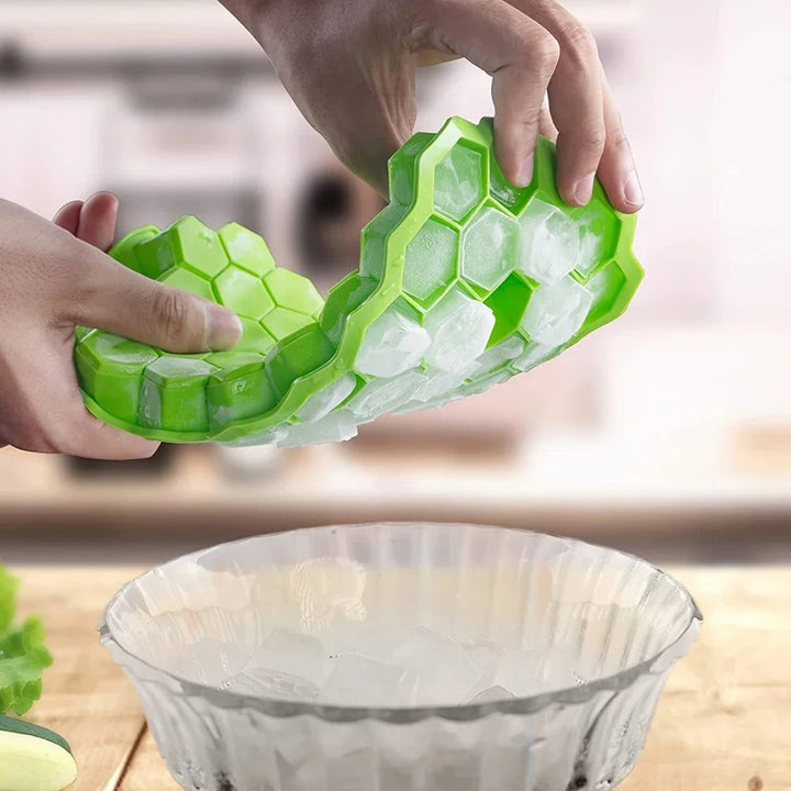 37-Cavity Honeycomb Silicone Ice Cube Tray