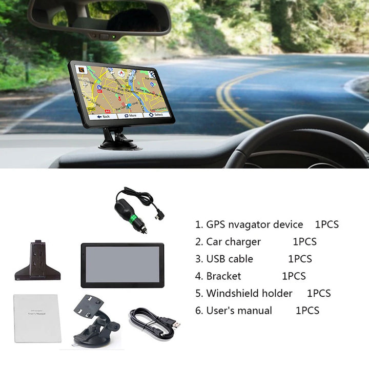 7-Inch GPS Navigation System with HD Touch Screen