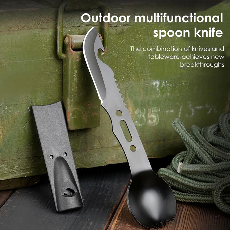 Multifunctional Camping Spoon Fork Cutter