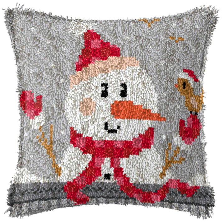 Diy Handmade Christmas Cushion Wool Embroidered Pillow Material Package