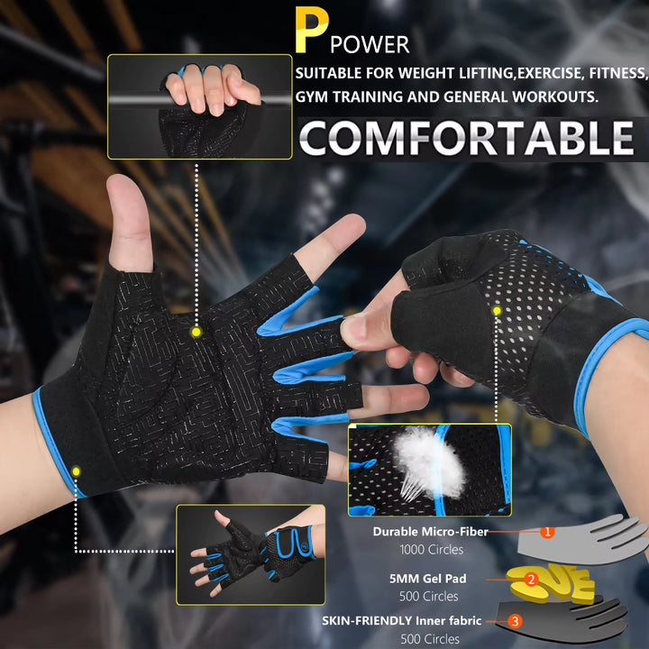 Breathable Anti-Slip Workout Gloves