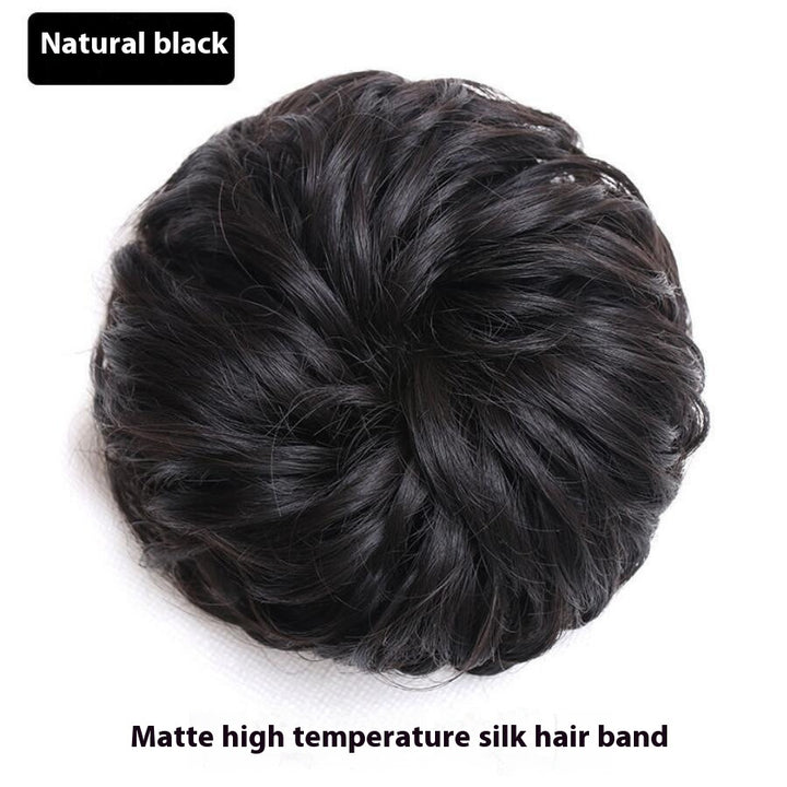 Wig Hair Band Bun Hair Band Fluffy Matte Simulation