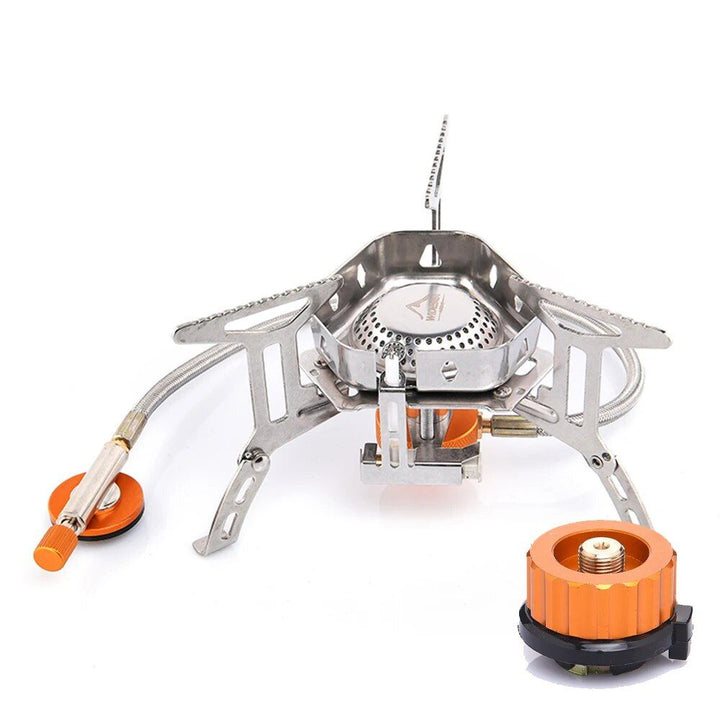 Compact Wind-Proof Camping Gas Burner for Outdoor Adventures