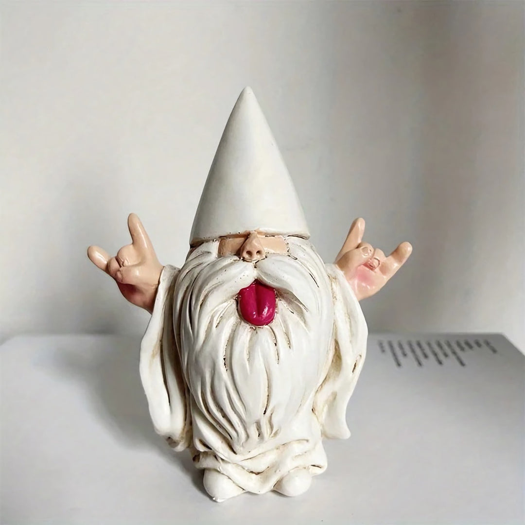 Rocker Gnome Garden Statue