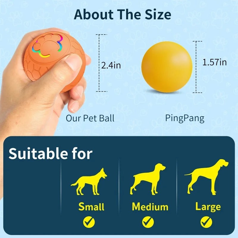 Smart Interactive Rechargeable Automatic Rolling Ball