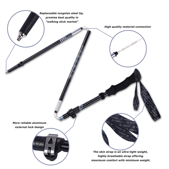 Ultra-Light Telescopic Trekking Poles