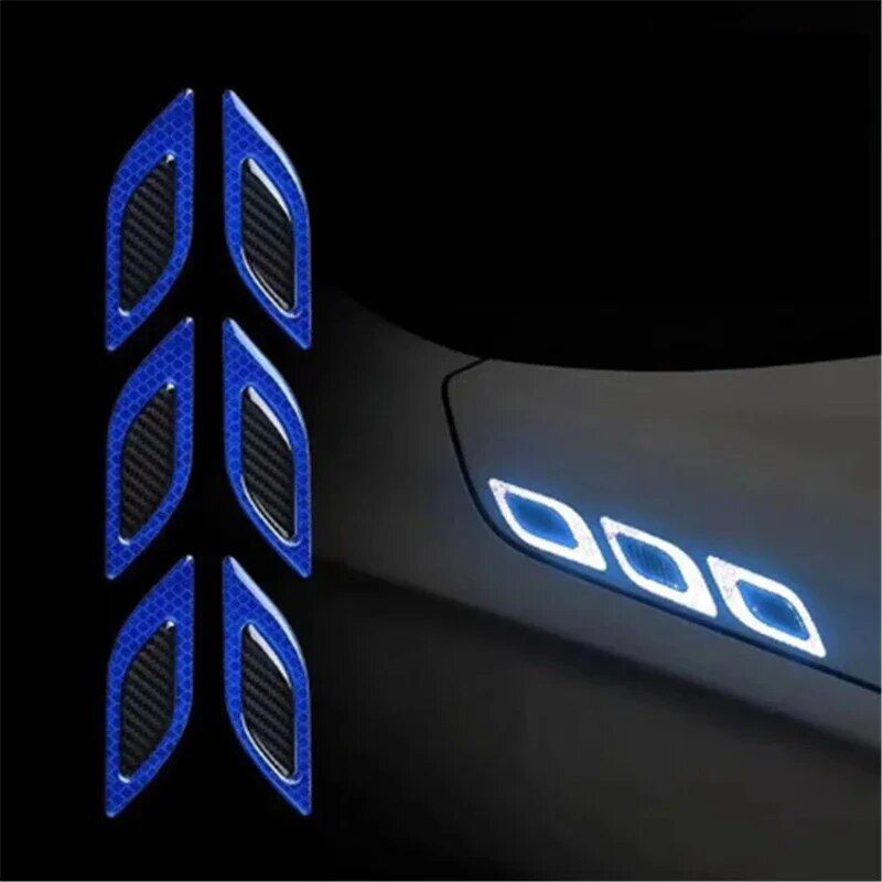 6-Piece High-Visibility Car Reflective Sticker Set