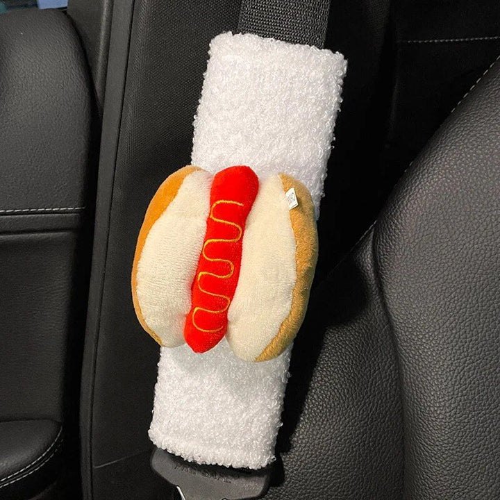 Plush Cartoon Car Seatbelt Covers for Kids