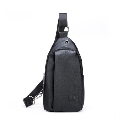 Leather sports running mobile phone bag