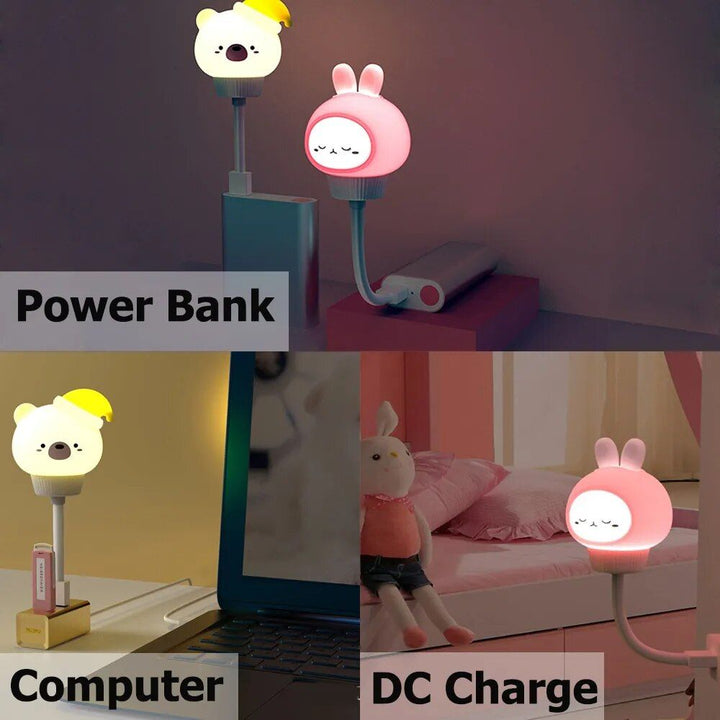 Adjustable Brightness Cartoon Night Light with Remote