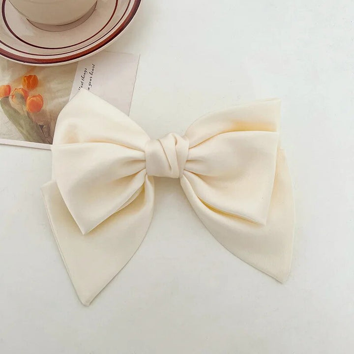 Fashionable Satin Bow Hairpin Hairclip