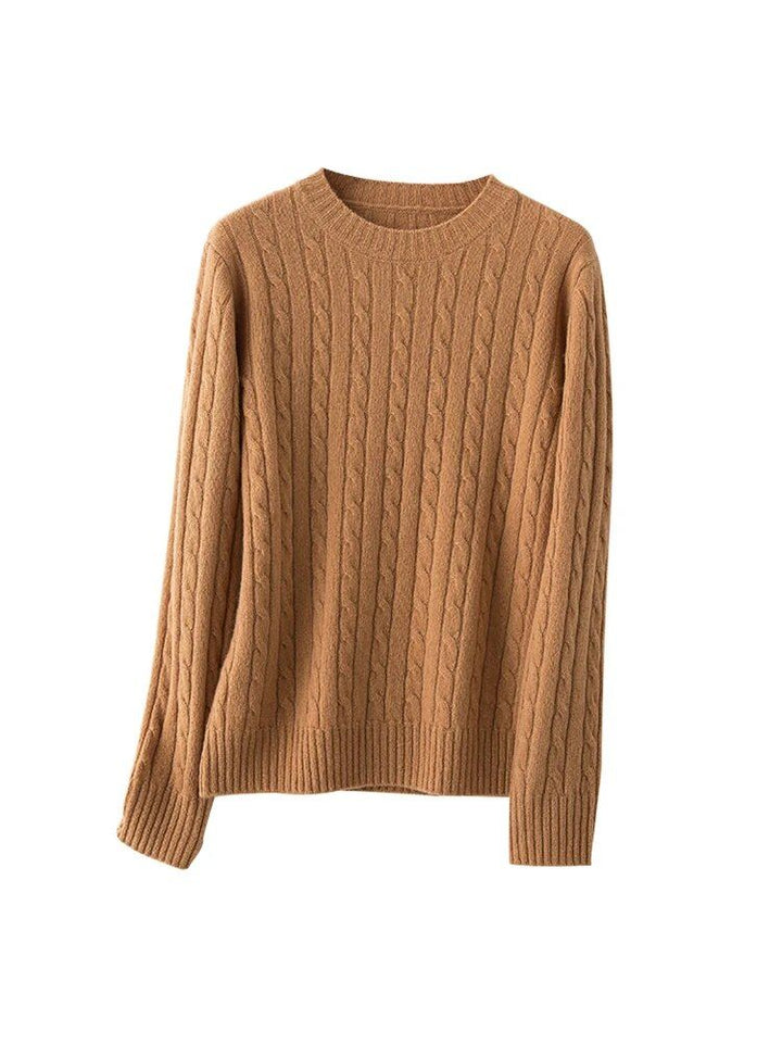 Luxurious Wool Cable Knit Pullover