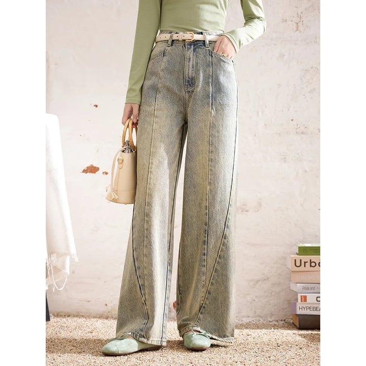 Vintage High Waist Wide Leg Jeans for Women