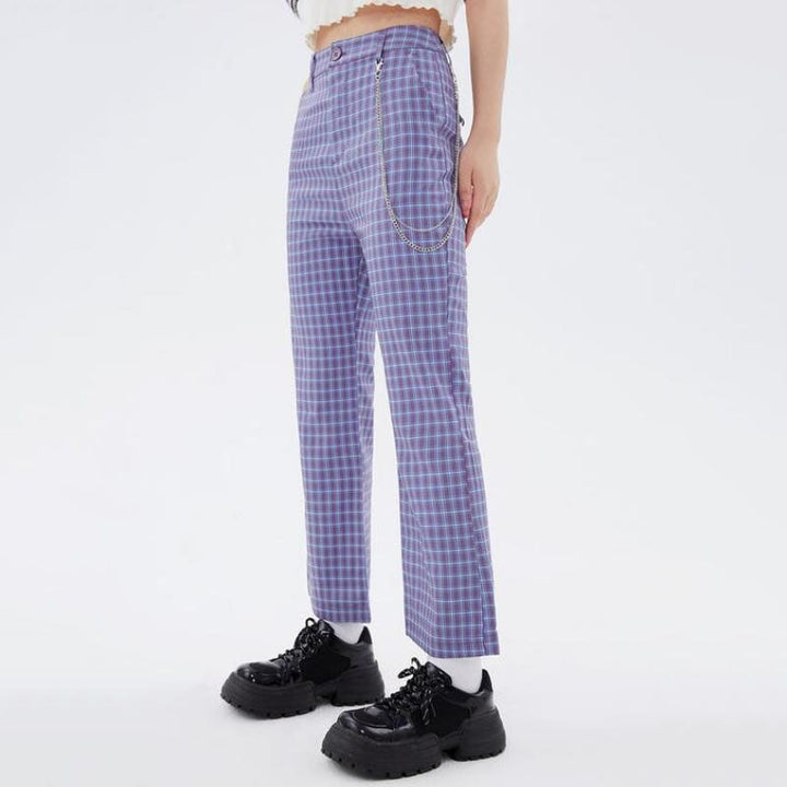 Autumn Elegance High-Waist Flare Pants