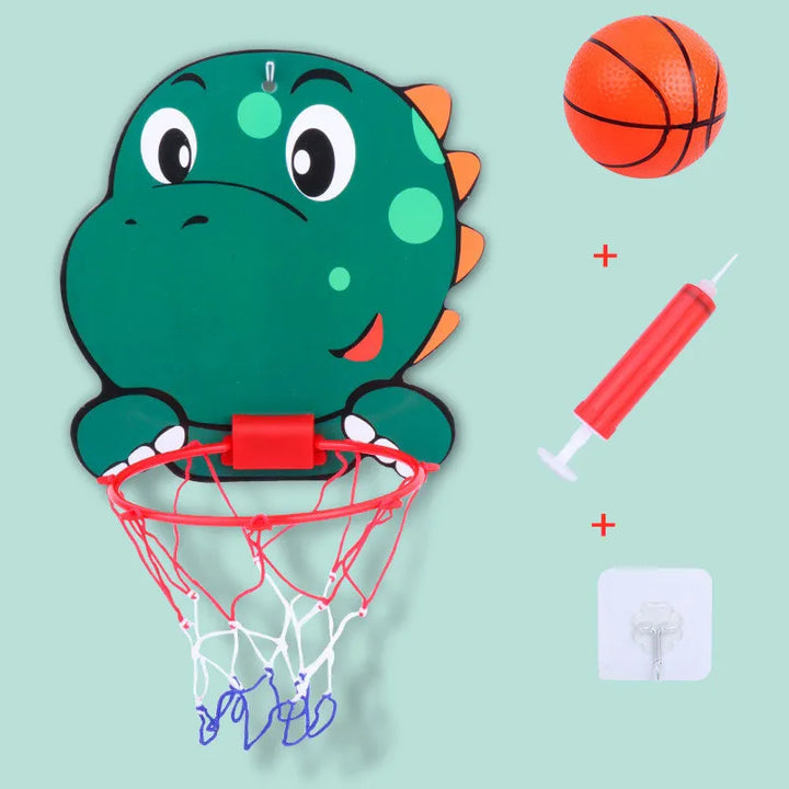 Kids Cartoon Animal Basketball Hoop Kit