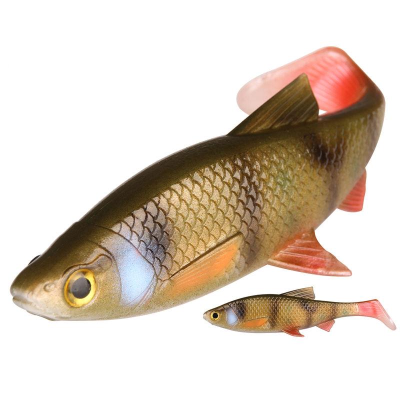 3D River Roach Paddle Tail Fishing Lure