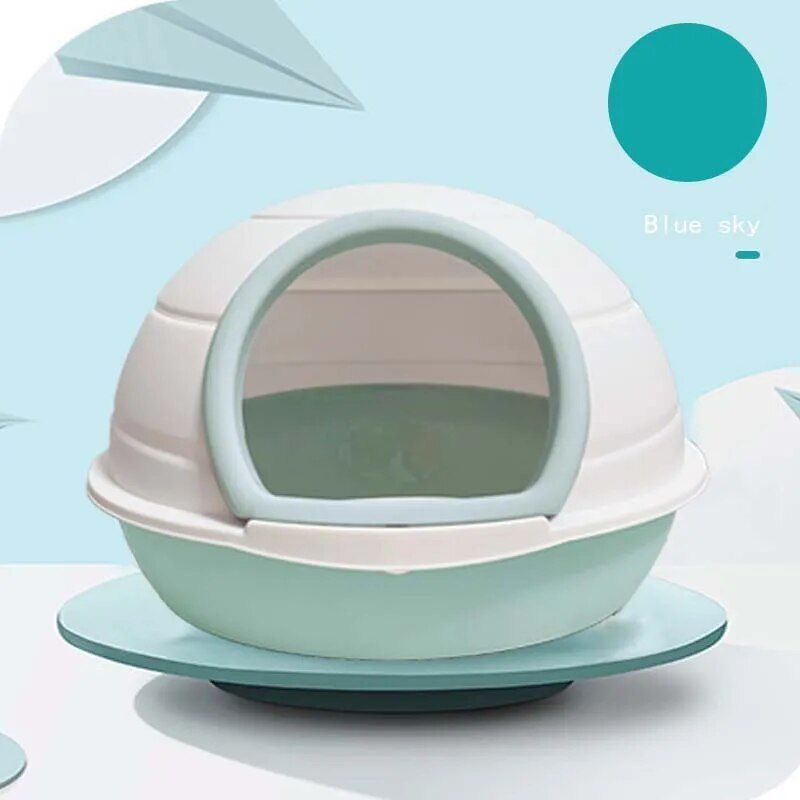 Space Capsule Cat Litter Box