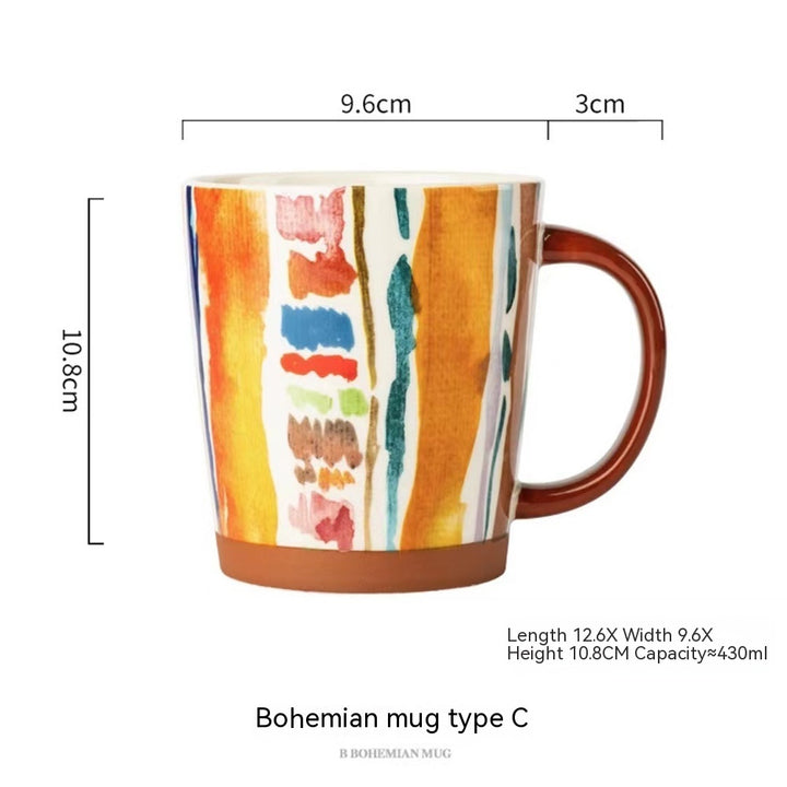 Household Hand-painted Graffiti Mug