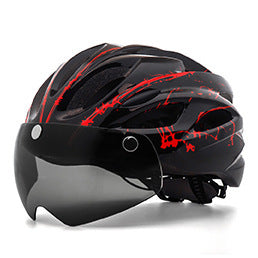 Bicycle Riding Protective Helmet Belt Goggles