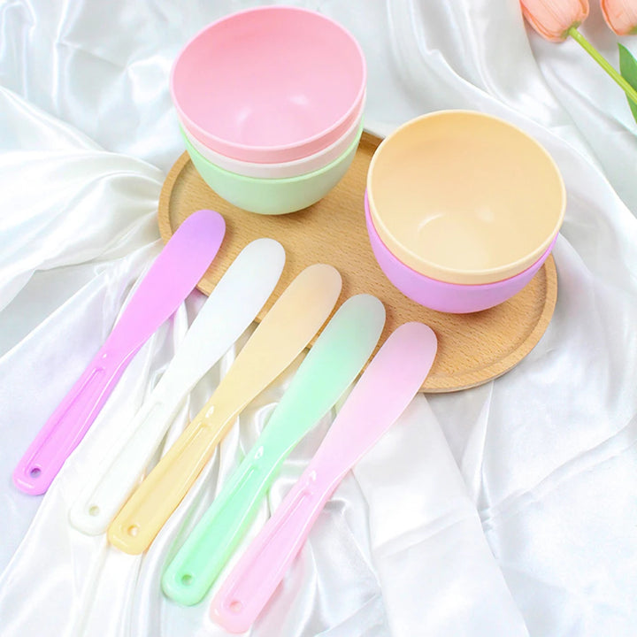 2pcs Silicone Face Mask Mixing Bowl & Spatula Set