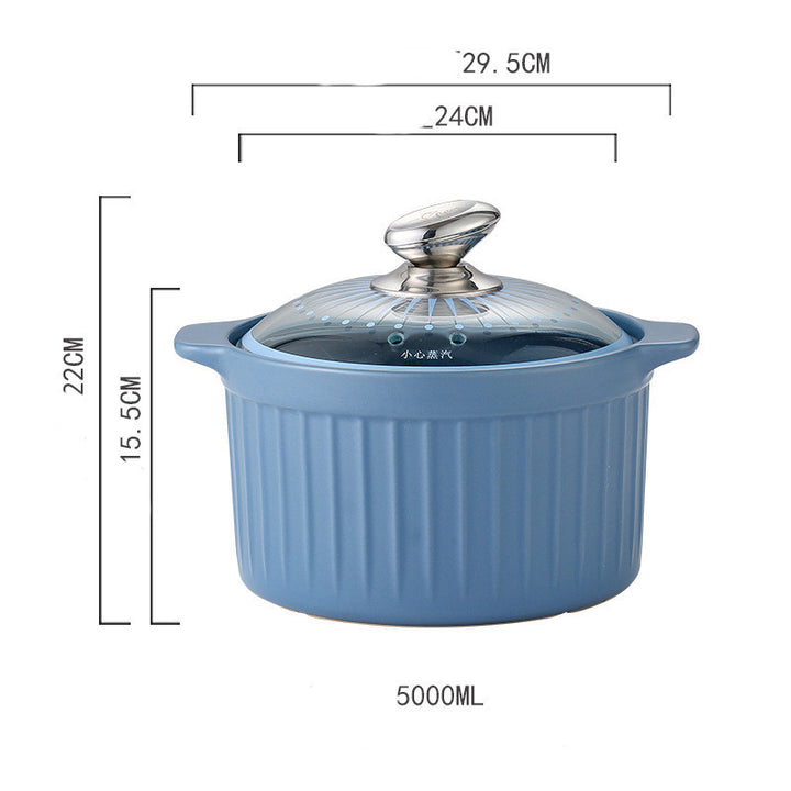 Flame High Temperature Resistant Large Capacity Household Casserole