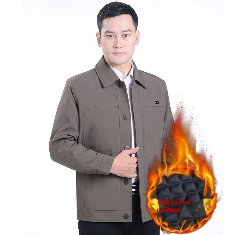 Middle-aged Men's Casual Jacket Autumn Outerwear Top