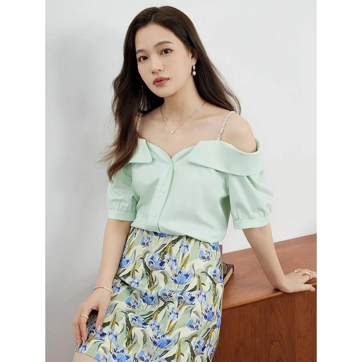 Floral High Waist A-Line Mini Skirt for Women