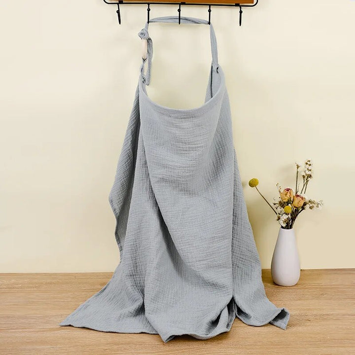 Breathable Muslin Cotton Nursing Cover for Privacy & Comfort