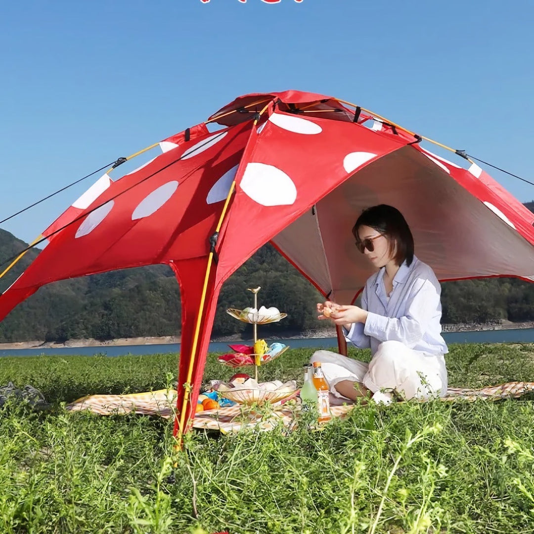 Polka Dot Mushroom Camping Tent