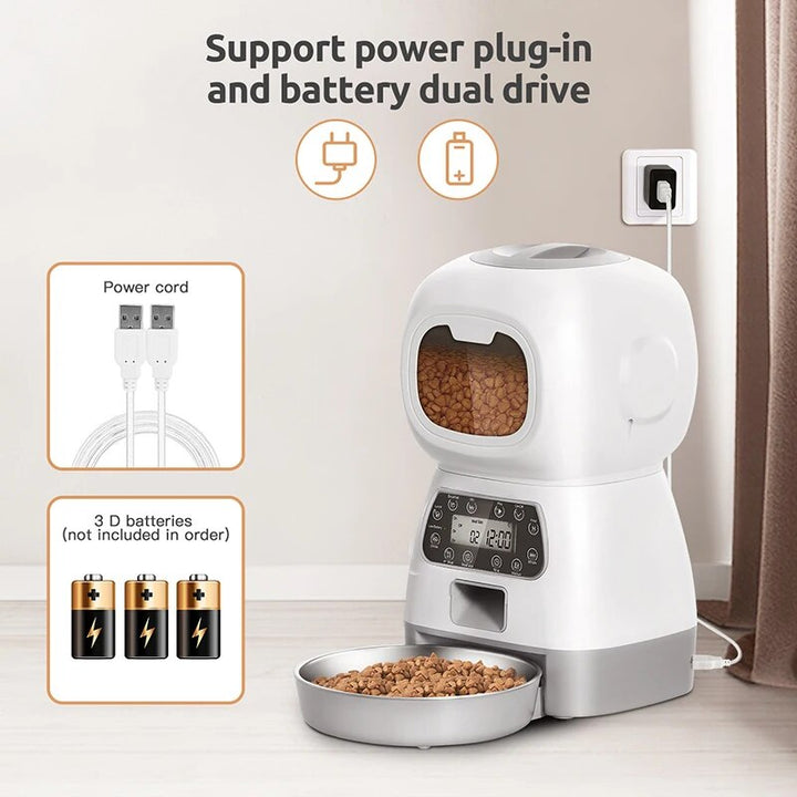 Smart 3.5L Automatic Pet Feeder: Hassle-Free Feeding for Happy Pets