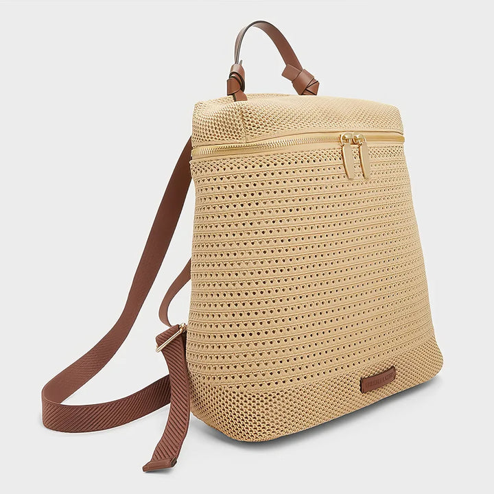 Summer Chic Woven Hollow-Out Backpack