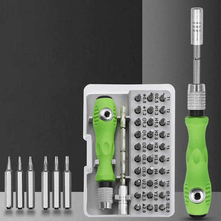 32-in-1 Multifunctional Screwdriver Set with Magnetic Bits