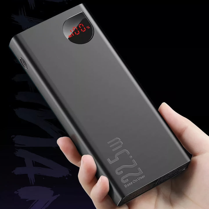 22.5W Metal Power Bank with 10000mAh Capacity