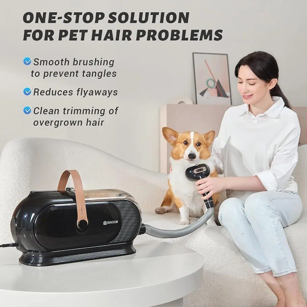 3L Dog Hair Vacuum with 7 Tools & Low Noise Design