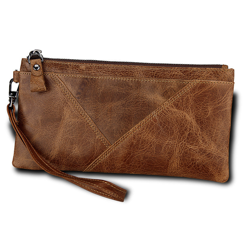 Hot explosion of Crazy Horse anti-theft brush RFID wallet hand bag color multifunction men hand