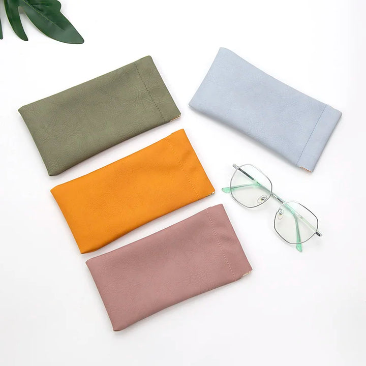 Multi-Color Soft PU Leather Glasses Pouch